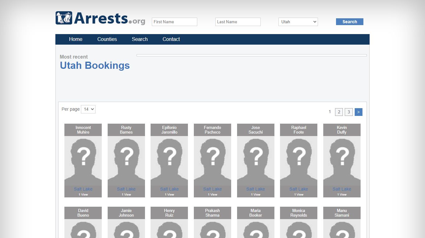 Salt Lake County Arrests and Inmate Search